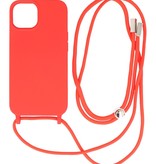 2.5 mm Hoes met Koord voor iPhone 14 Plus Rood