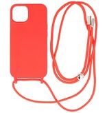 Coque 2,5 mm avec cordon pour iPhone 14 Plus Rouge