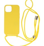 Custodia da 2,5 mm con cavo per iPhone 14 Plus giallo