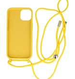 Coque 2,5 mm avec cordon pour iPhone 14 Plus Jaune