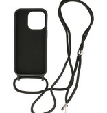 2.5mm Case with Cord for iPhone 14 Pro Max Black
