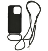 2,5 mm etui med ledning til iPhone 14 Pro Max Sort