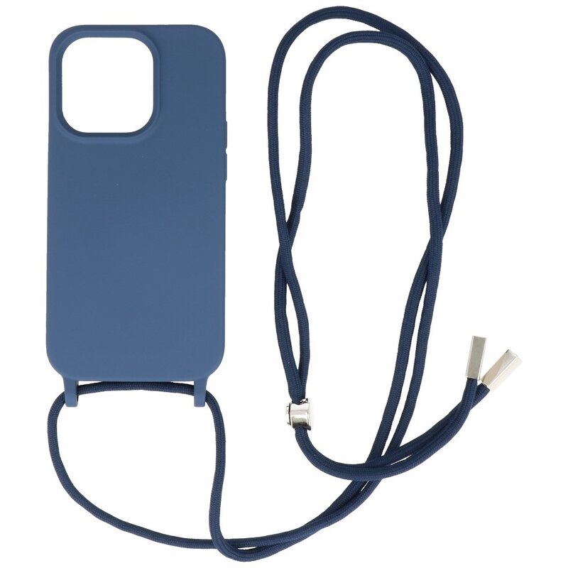 2.5mm Case with Cord for iPhone 14 Pro Max Navy