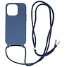 2,5 mm etui med ledning til iPhone 14 Pro Max Navy