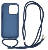 2.5mm Case with Cord for iPhone 14 Pro Max Navy