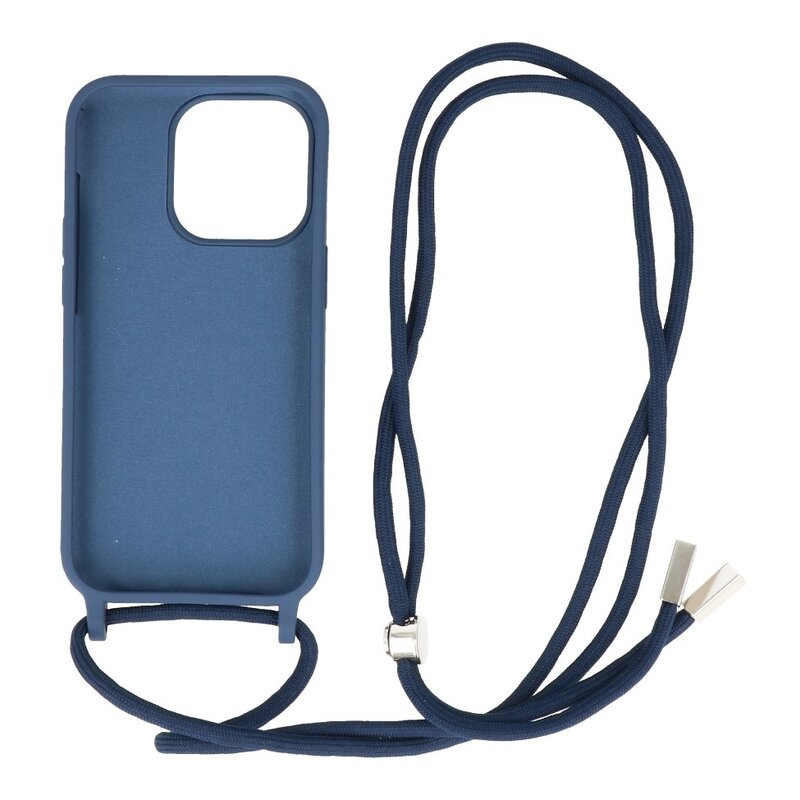 2.5mm Case with Cord for iPhone 14 Pro Max Navy