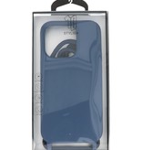 2.5 mm Hoes met Koord voor iPhone 14 Pro Max Navy