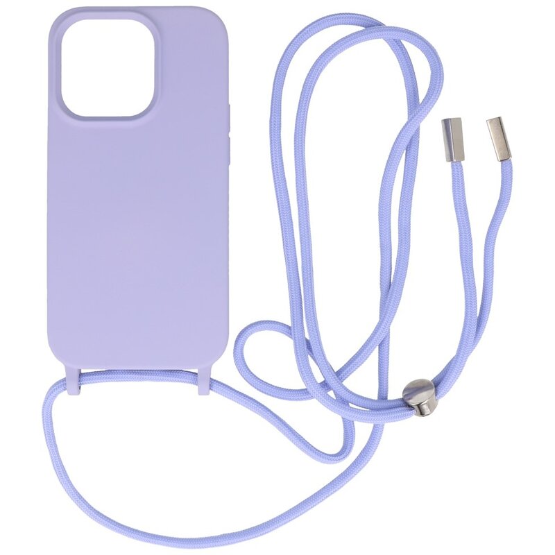 2.5mm Case with Cord for iPhone 14 Pro Max Purple