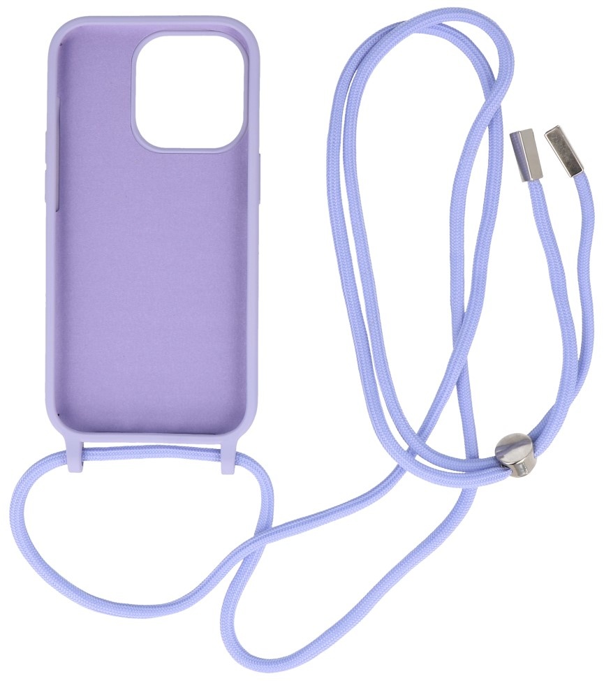 2.5mm Case with Cord for iPhone 14 Pro Max Purple