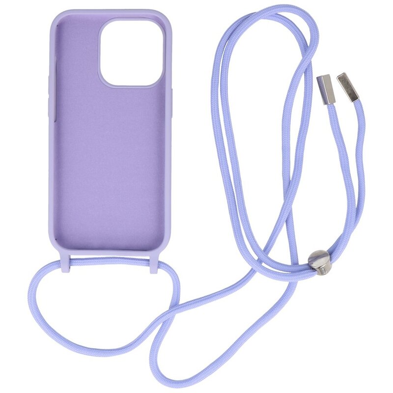 2.5mm Case with Cord for iPhone 14 Pro Max Purple