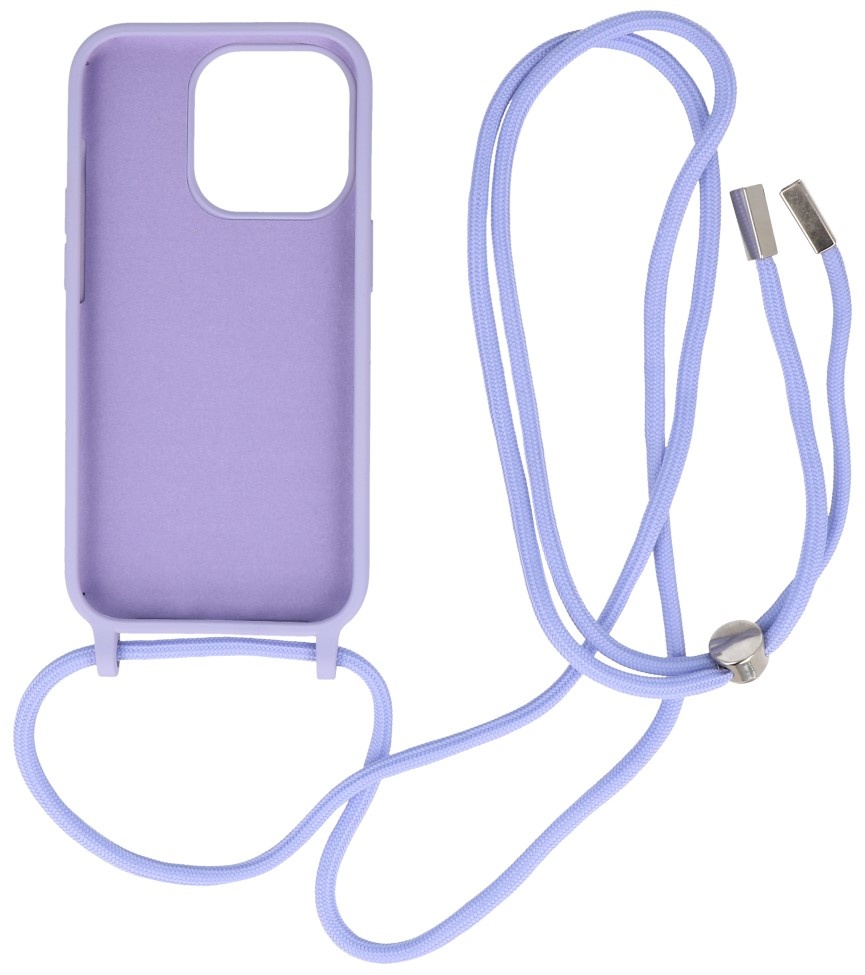 Custodia da 2,5 mm con cavo per iPhone 14 Pro Max viola