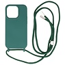 2.5mm Case with Cord for iPhone 14 Pro Max Dark Green