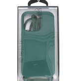 2.5mm Case with Cord for iPhone 14 Pro Max Dark Green