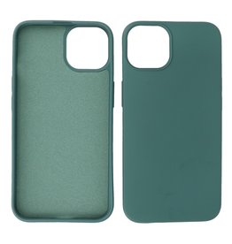 Fashion Color TPU Case iPhone 14 Plus Dunkelgrün