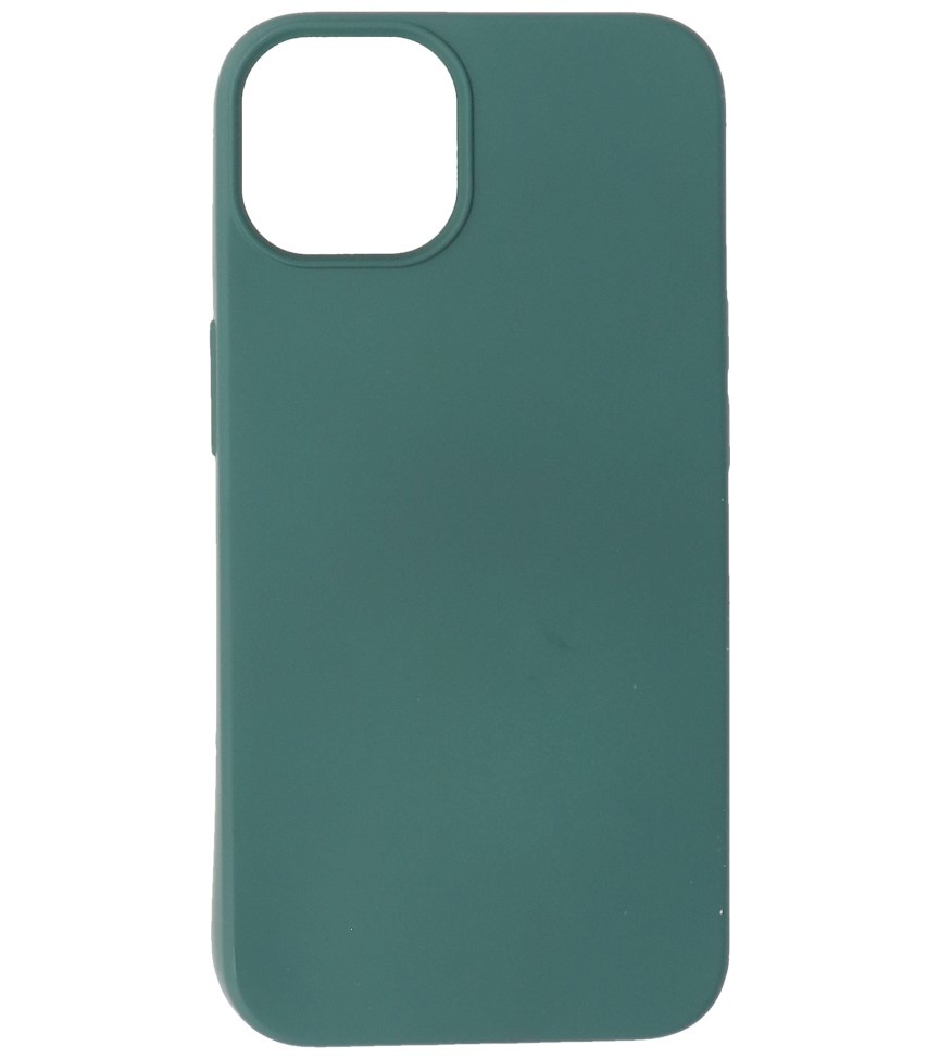 Fashion Color TPU-cover iPhone 14 Plus Mørkegrøn