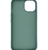 Custodia in TPU Fashion Color per iPhone 14 Plus Verde Scuro