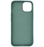 Custodia in TPU Fashion Color per iPhone 14 Plus Verde Scuro