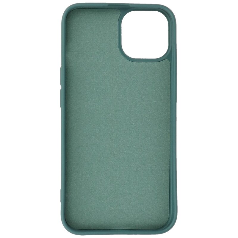 Custodia in TPU Fashion Color per iPhone 14 Plus Verde Scuro