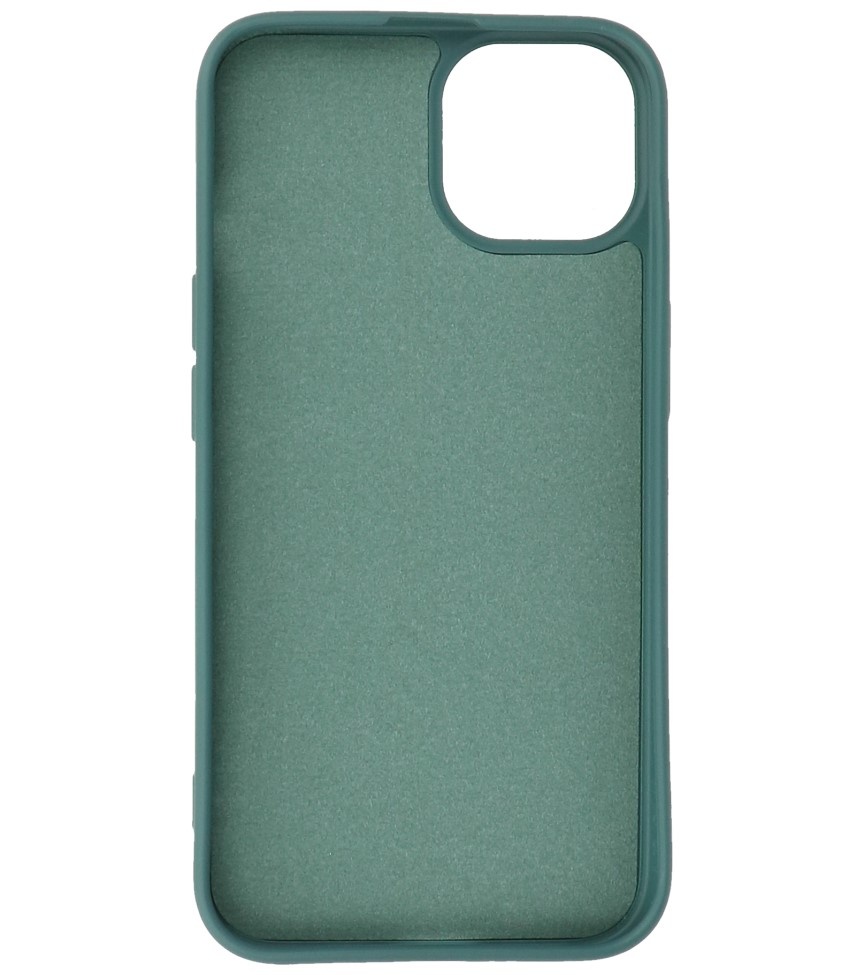 Custodia in TPU Fashion Color per iPhone 14 Plus Verde Scuro