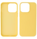 Fashion Color TPU Case iPhone 14 Pro Yellow