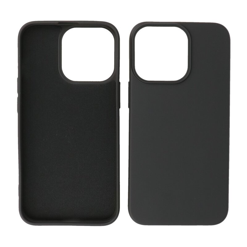 Fashion Color TPU-cover iPhone 14 Pro Max Sort
