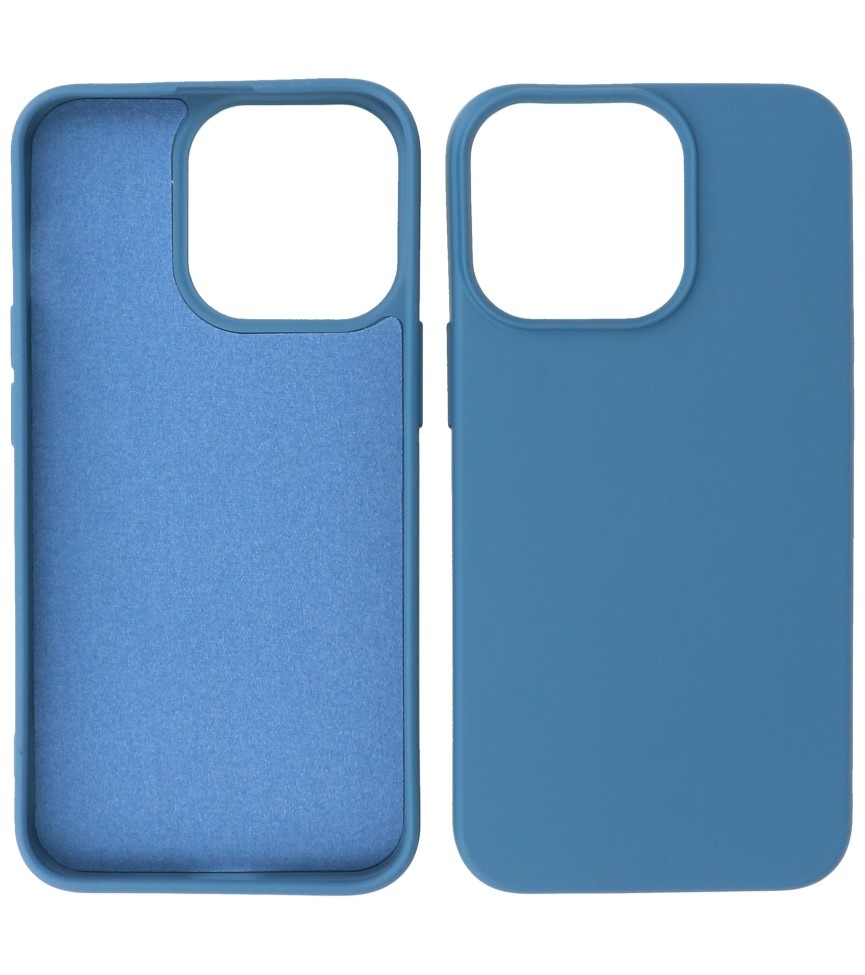 Fashion Color TPU-cover iPhone 14 Pro Max Navy