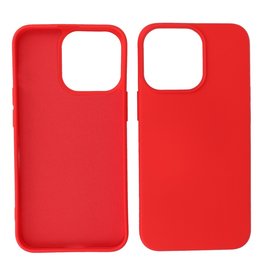 Coque TPU Fashion Color iPhone 14 Pro Max Rouge