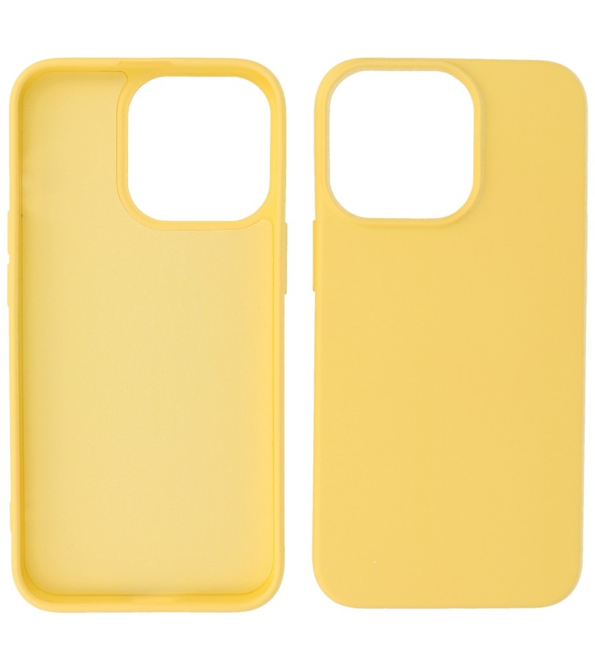 Fashion Color TPU Case iPhone 14 Pro Max Gelb