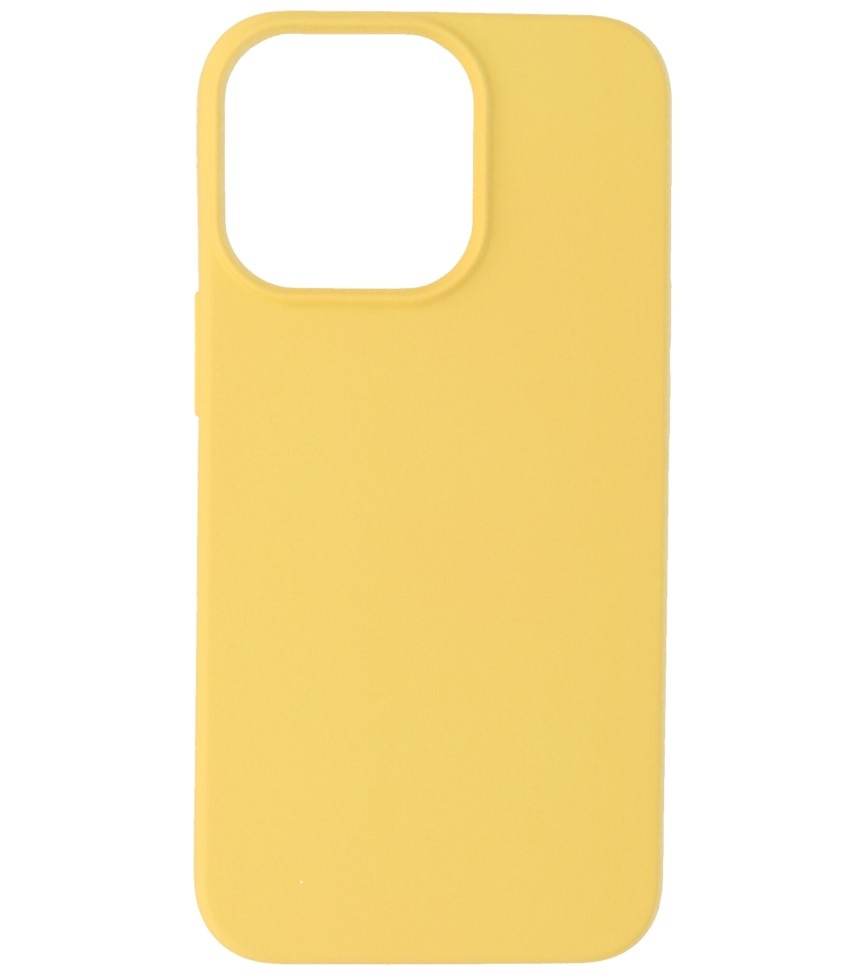 Fashion Color TPU Case iPhone 14 Pro Max Gelb