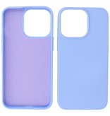 Coque en TPU Fashion Color iPhone 14 Pro Max Violet