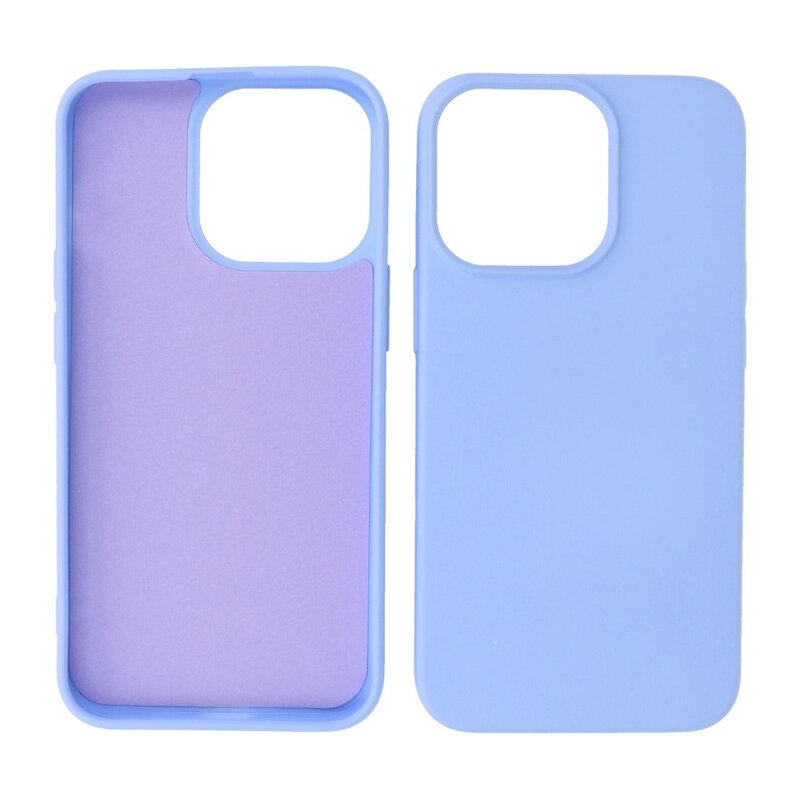 Custodia in TPU colore moda per iPhone 14 Pro Max viola