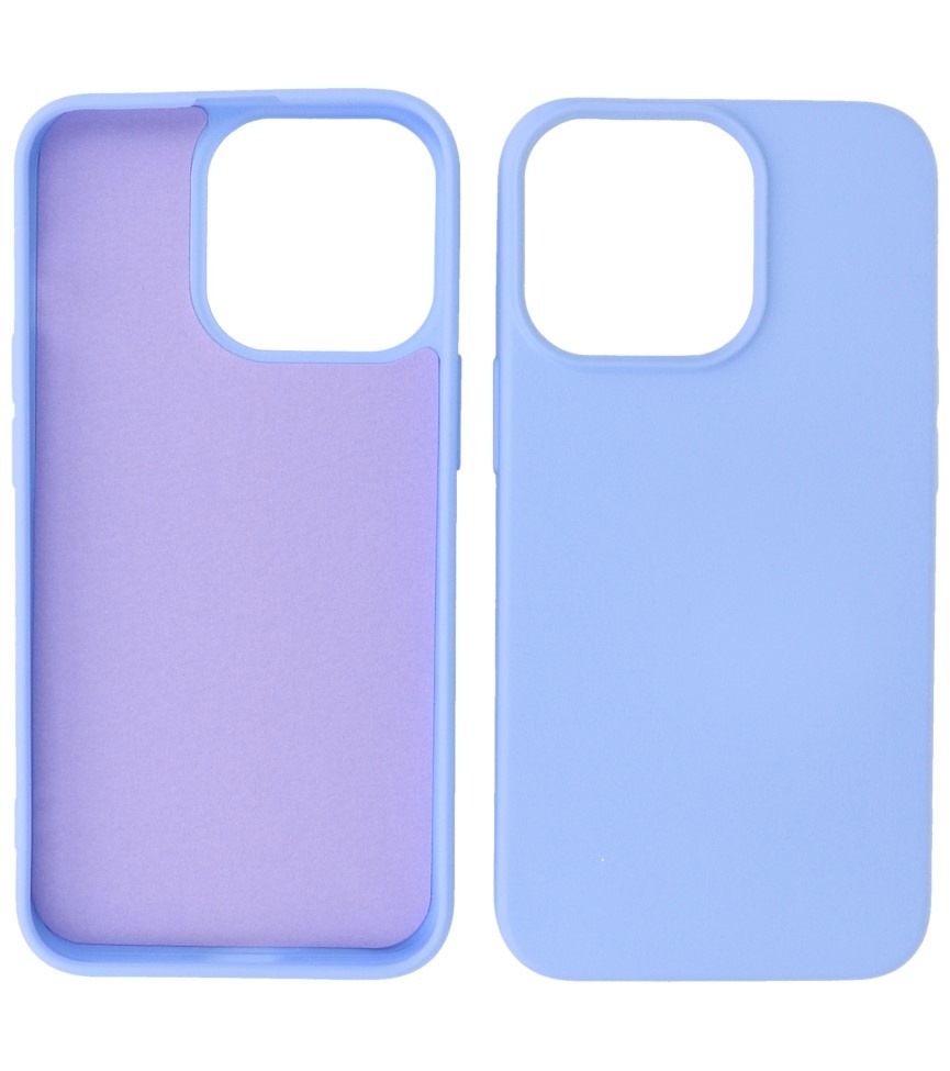 Fashion Color TPU Hoesje iPhone 14 Pro Max Paars