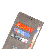 Bookstyle Wallet Cases Funda para Oppo Reno 8 Gris