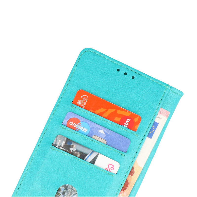 Bookstyle Wallet Cases Hülle für Oppo Reno 8 Pro Grün