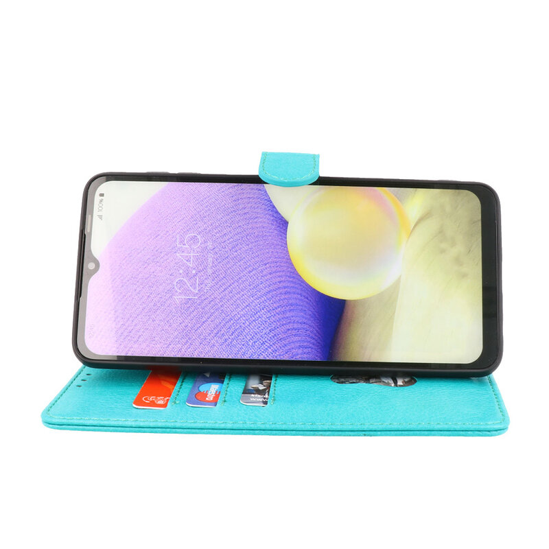 Bookstyle Wallet Cases Hülle für Oppo Reno 8 Pro Grün