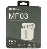 MF Headset Oreillette Bluetooth MT TWS MF-03 Blanc