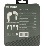 Oreillette Bluetooth MT TWS MF-03 Blanc