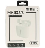 MF Headset Oreillette Bluetooth MF TWS MF-03 A Blanc