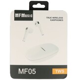 MF Headset Oreillette Bluetooth MF TWS MF-05 Blanc
