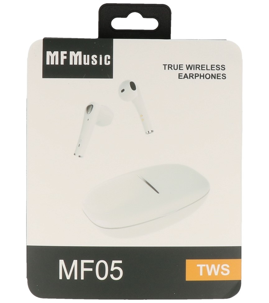MF TWS Bluetooth Headset MF-05 Hvid