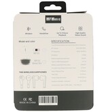 MF Headset MF TWS Bluetooth Headset MF-05 Hvid