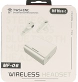 MF TWS + ENC Bluetooth-Headset MF-06 Weiß