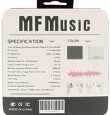 MF TWS + ENC Bluetooth Headset MF-06 Hvid