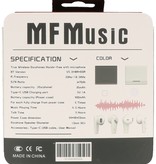 Oreillette Bluetooth MF TWS + ENC MF-06 Blanc