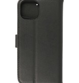 Echtes Leder Case Wallet Case für iPhone 14 Schwarz