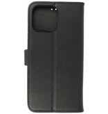 Ægte læderetui Pung-etui til iPhone 14 Pro Max Sort