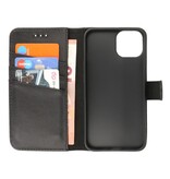 Etui i ægte læder Pung-etui til iPhone 14 Plus Sort