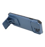 Window - Stand Back Cover für iPhone 14 Blau
