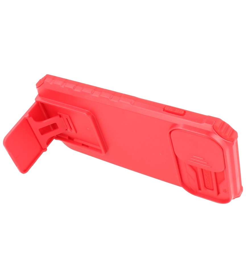 Window - Stand Backcover voor iPhone 14 Rood