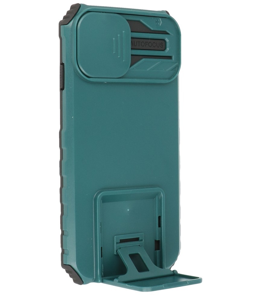 Window - Stand Backcover for iPhone 14 Dark Green